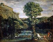 Domenico Zampieri Landscape with Hercules and Achelous, oil painting